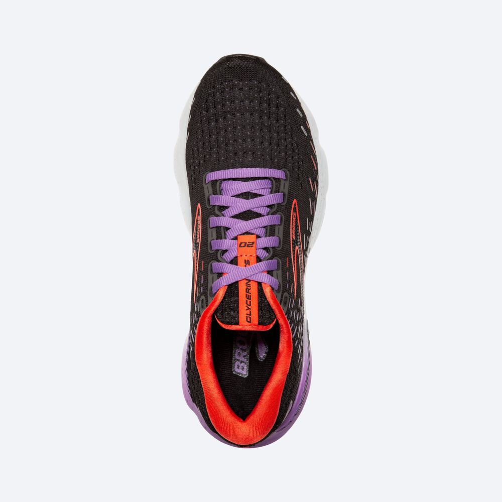 Zapatillas Running Brooks Glycerin GTS 20 Mujer Negras/Flores | Ecuador-69801