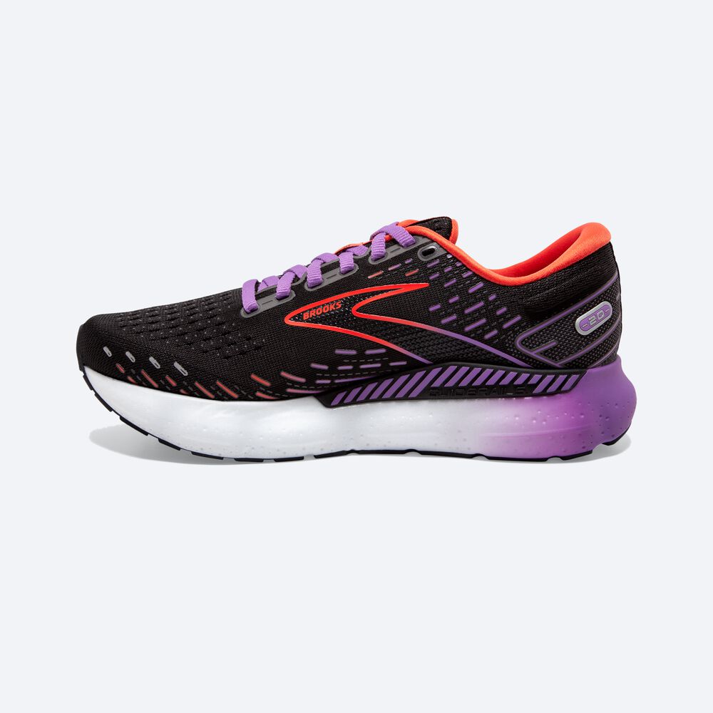 Zapatillas Running Brooks Glycerin GTS 20 Mujer Negras/Flores | Ecuador-69801