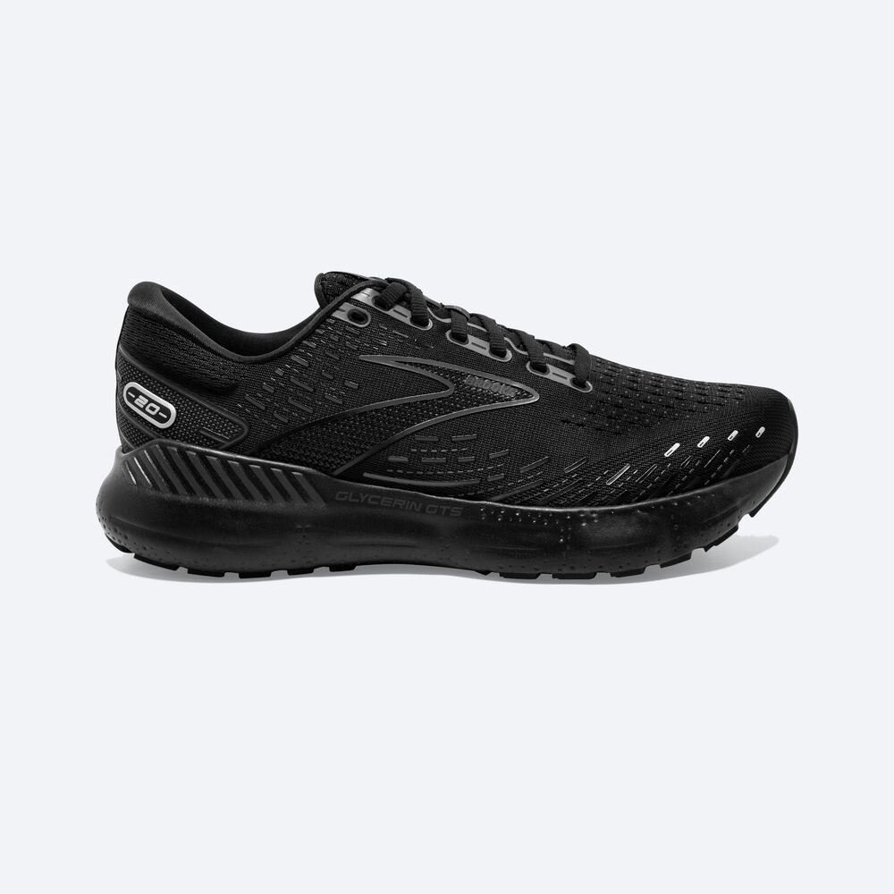 Zapatillas Running Brooks Glycerin GTS 20 Hombre Negras | Ecuador-79302