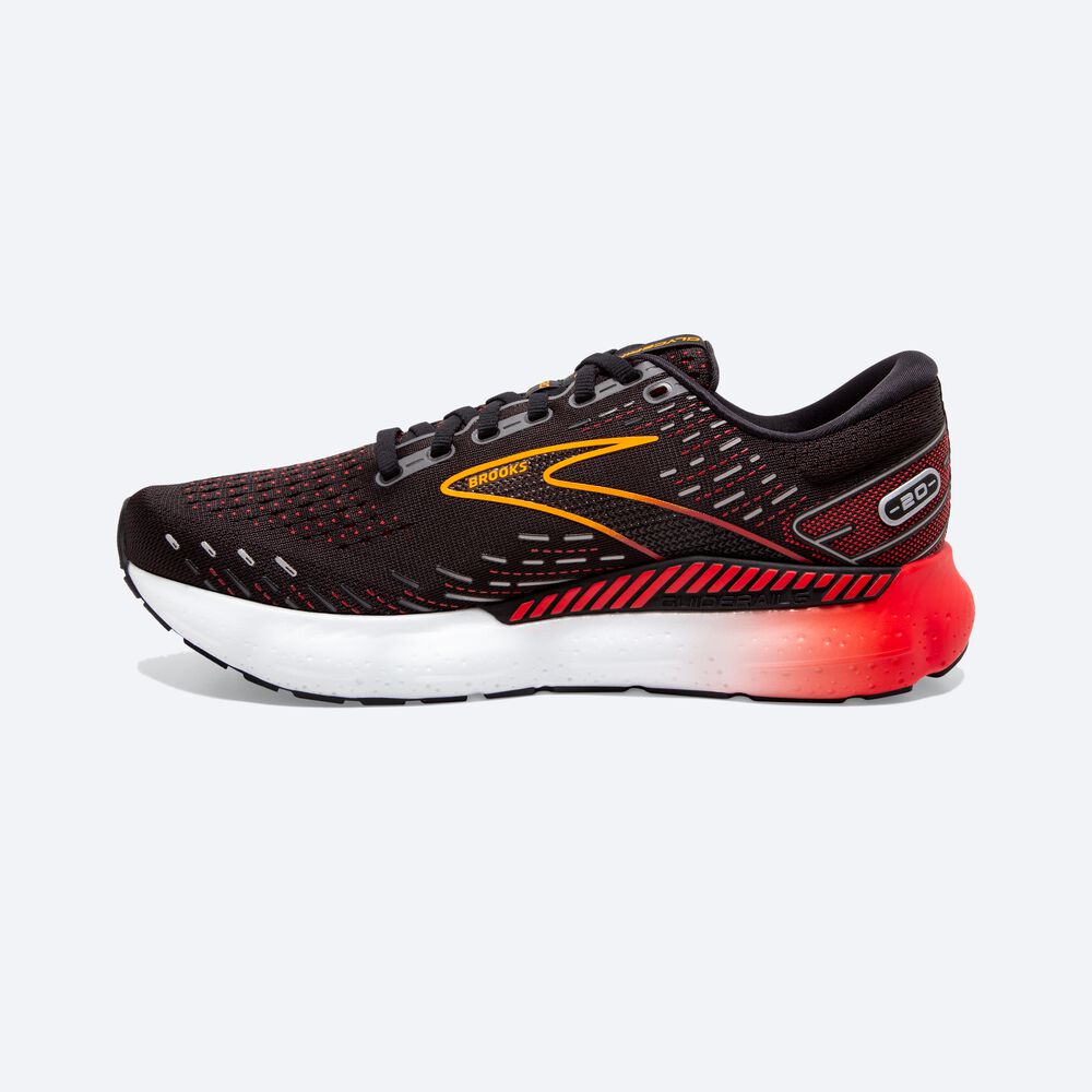 Zapatillas Running Brooks Glycerin GTS 20 Hombre Negras/Rojas | Ecuador-89123