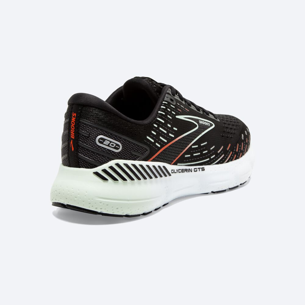 Zapatillas Running Brooks Glycerin GTS 20 Mujer Negras/Rojas | Ecuador-96354