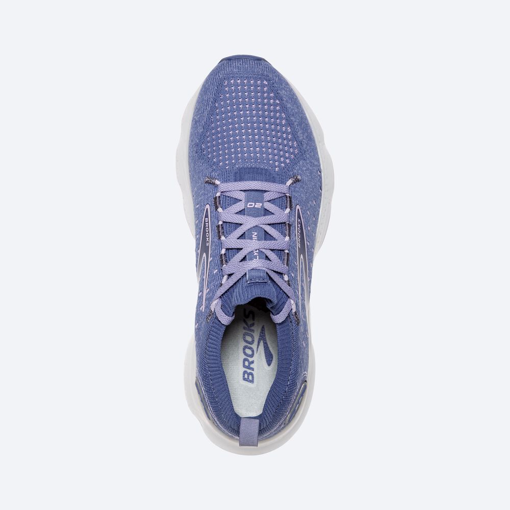 Zapatillas Running Brooks Glycerin StealthFit 20 Mujer Azules/Blancas | Ecuador-08395