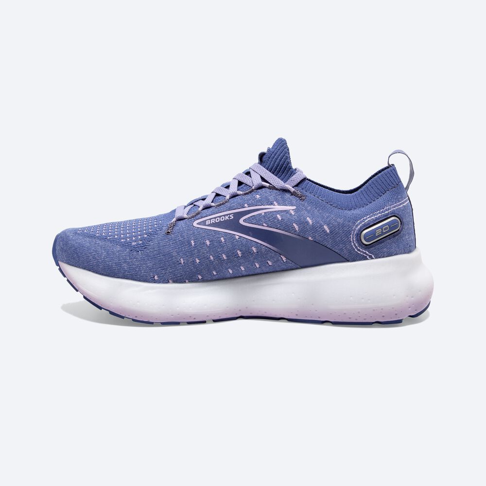 Zapatillas Running Brooks Glycerin StealthFit 20 Mujer Azules/Blancas | Ecuador-08395