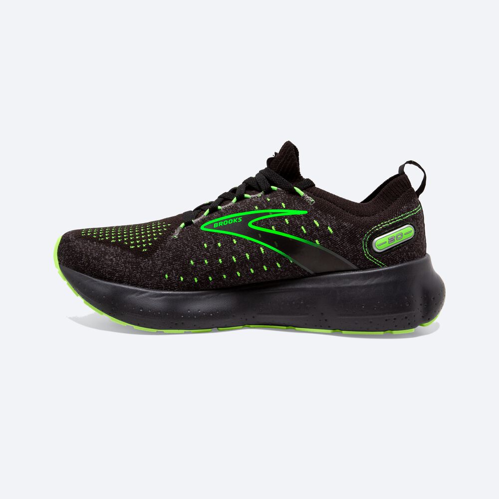 Zapatillas Running Brooks Glycerin StealthFit 20 Hombre Negras/Verde | Ecuador-23509