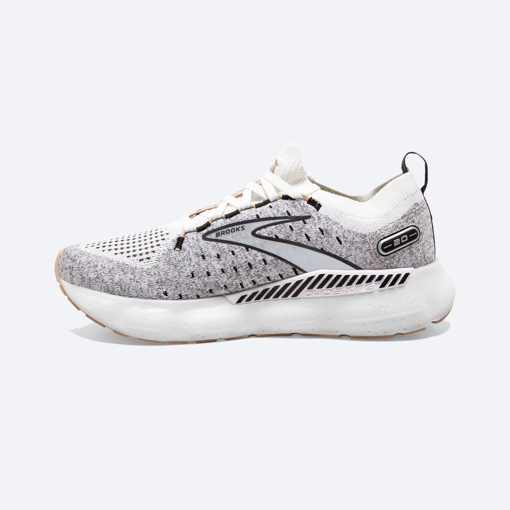 Zapatillas Running Brooks Glycerin StealthFit GTS 20 Mujer Blancas/Negras/Creme | Ecuador-41657