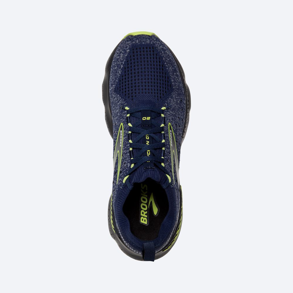 Zapatillas Running Brooks Glycerin StealthFit GTS 20 Hombre Azules/Verde Claro | Ecuador-63108