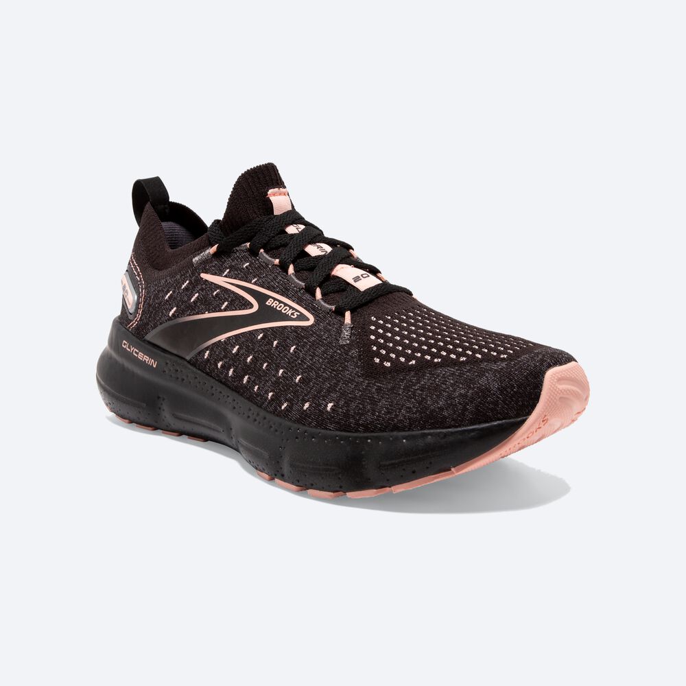 Zapatillas Running Brooks Glycerin StealthFit 20 Mujer Negras | Ecuador-71285