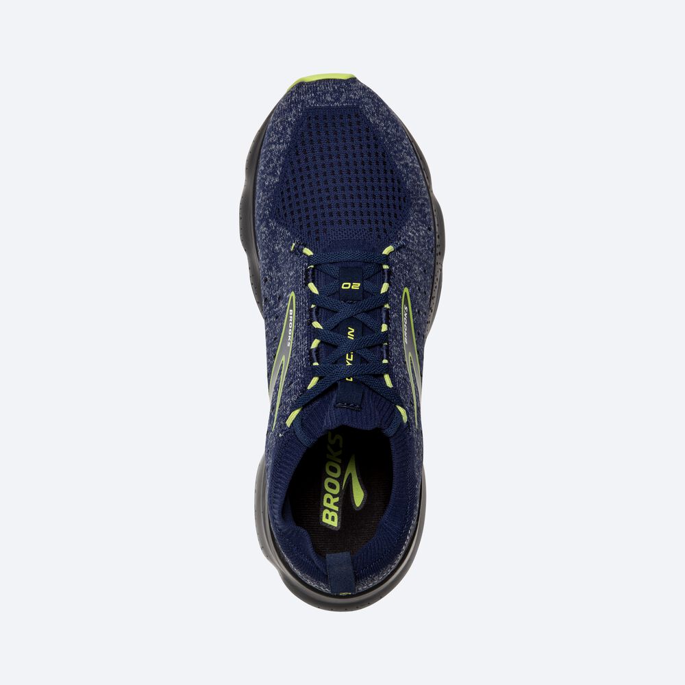 Zapatillas Running Brooks Glycerin StealthFit 20 Hombre Azules/Verde Claro | Ecuador-80249