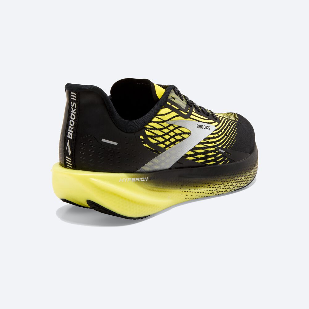 Zapatillas Running Brooks Hyperion Max Hombre Negras/Amarillo/Blancas | Ecuador-57683