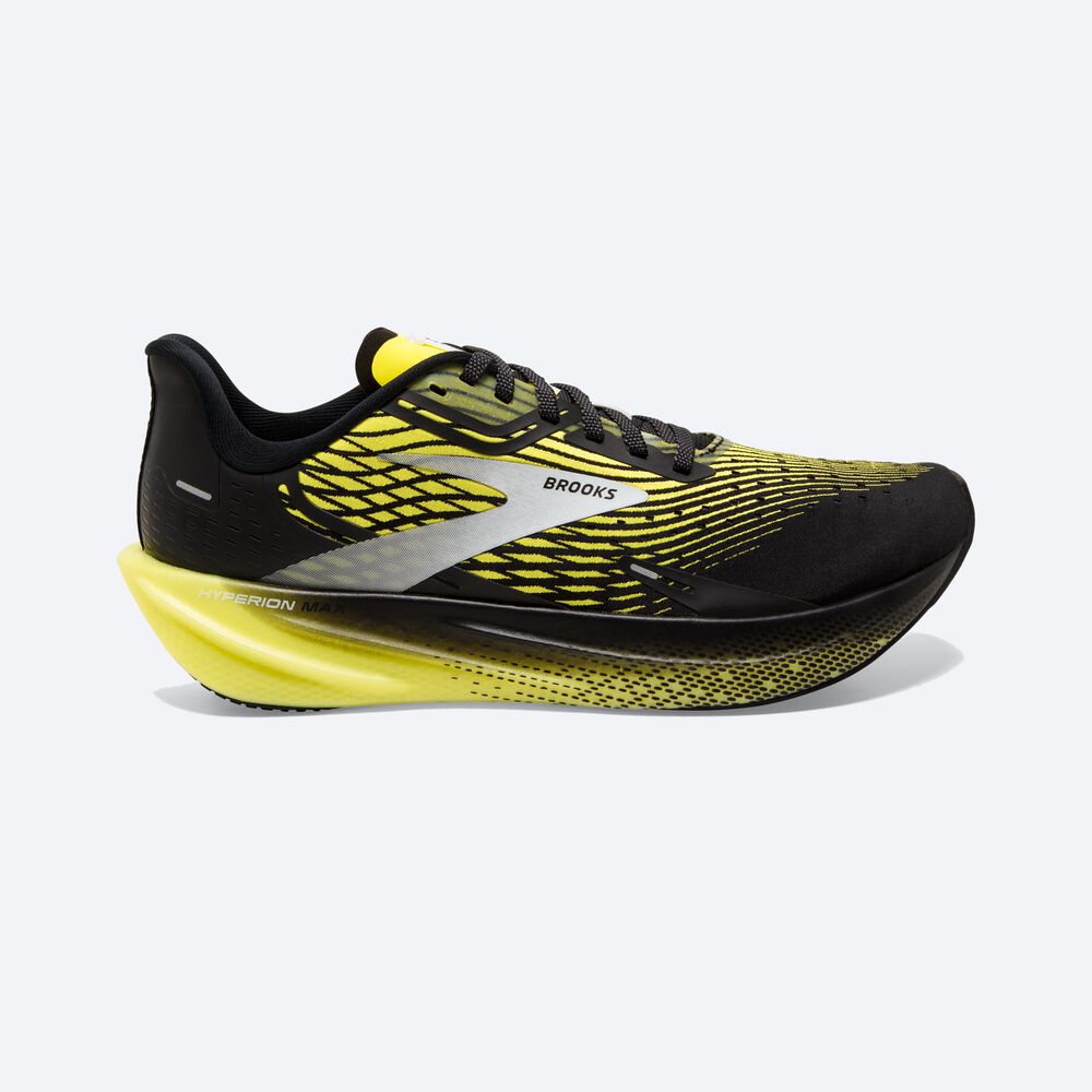 Zapatillas Running Brooks Hyperion Max Hombre Negras/Amarillo/Blancas | Ecuador-57683