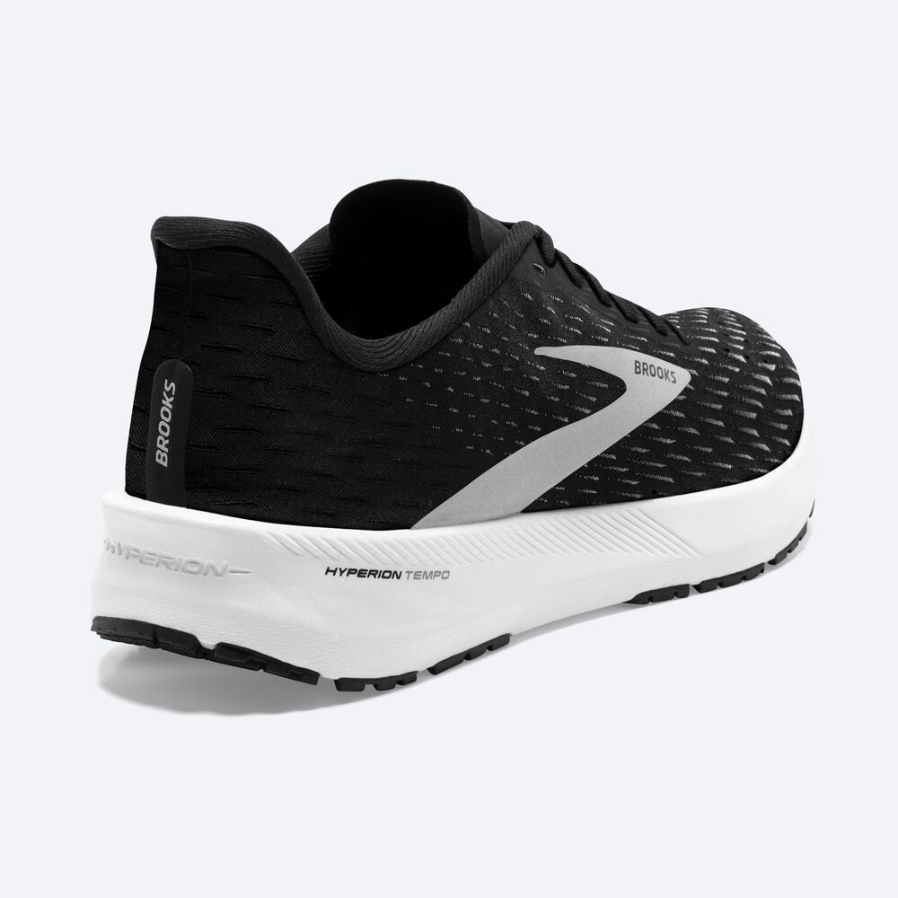 Zapatillas Running Brooks Hyperion Tempo Hombre Negras/Plateadas/Blancas | Ecuador-30549