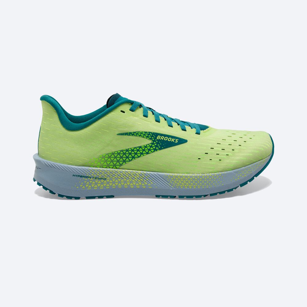 Zapatillas Running Brooks Hyperion Tempo Hombre Verde/Azules | Ecuador-83610