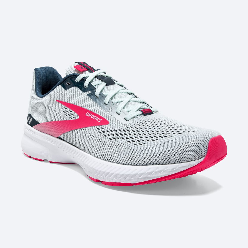 Zapatillas Running Brooks Launch 8 Mujer Azul Marino/Rosas | Ecuador-39285