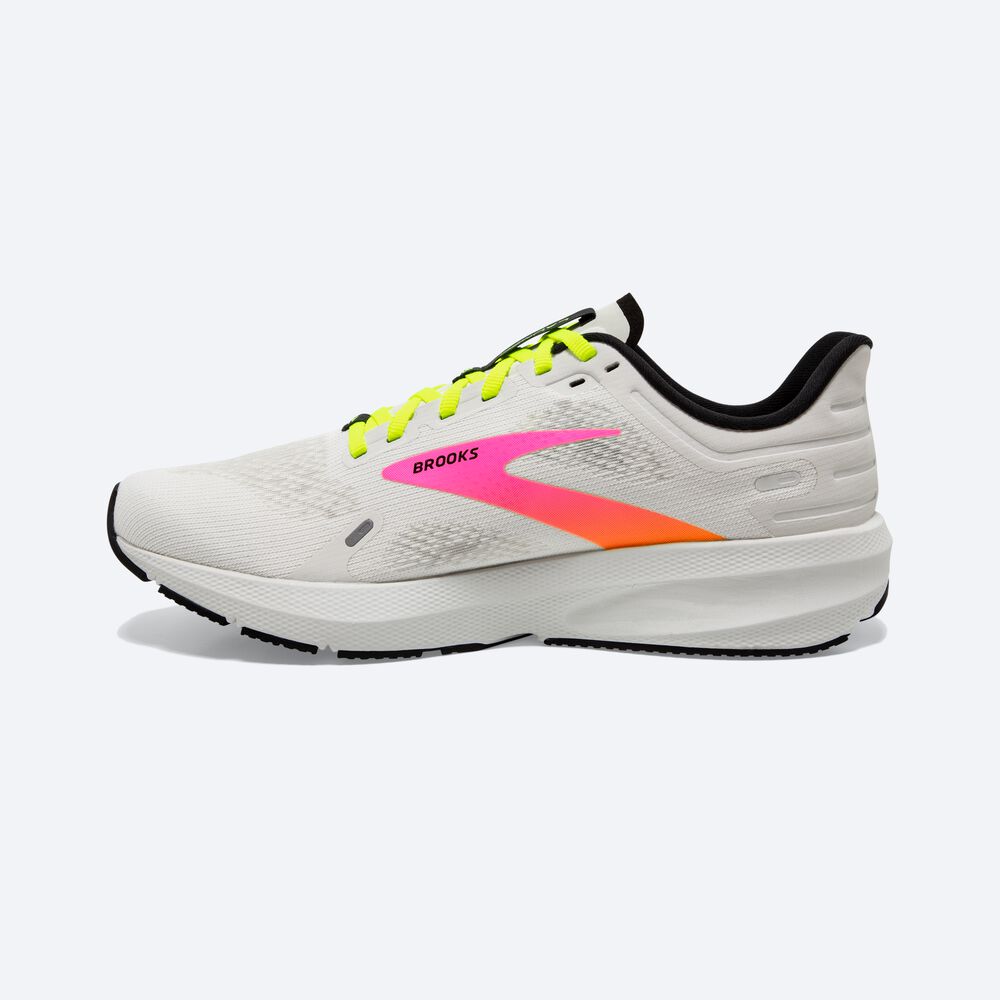 Zapatillas Running Brooks Launch 9 Hombre Blancas/Rosas | Ecuador-05678