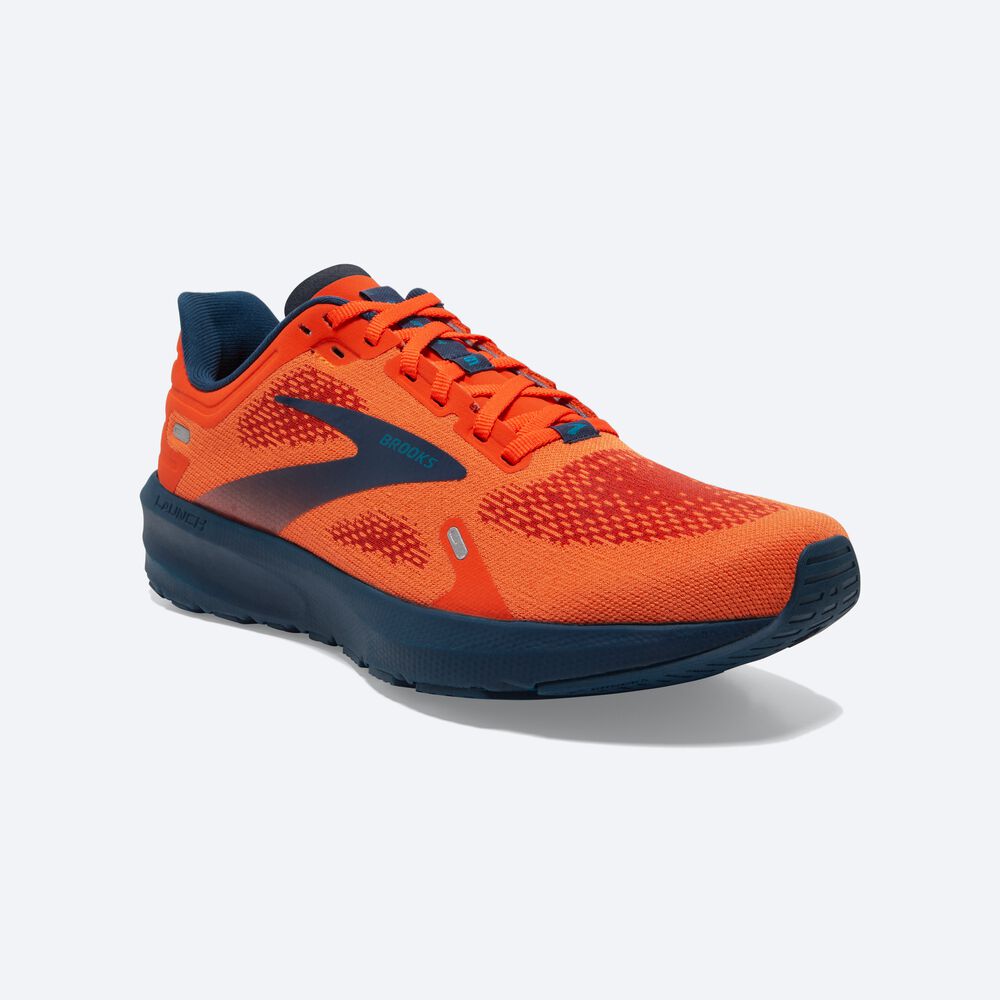 Zapatillas Running Brooks Launch 9 Hombre Marrones/Turquesa | Ecuador-61823