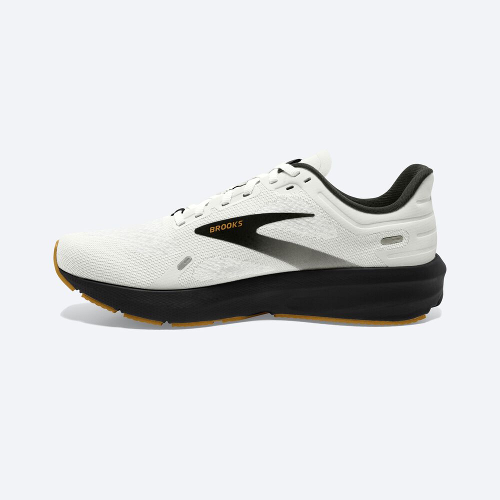 Zapatillas Running Brooks Launch 9 Hombre Blancas/Negras/Marrones | Ecuador-78236