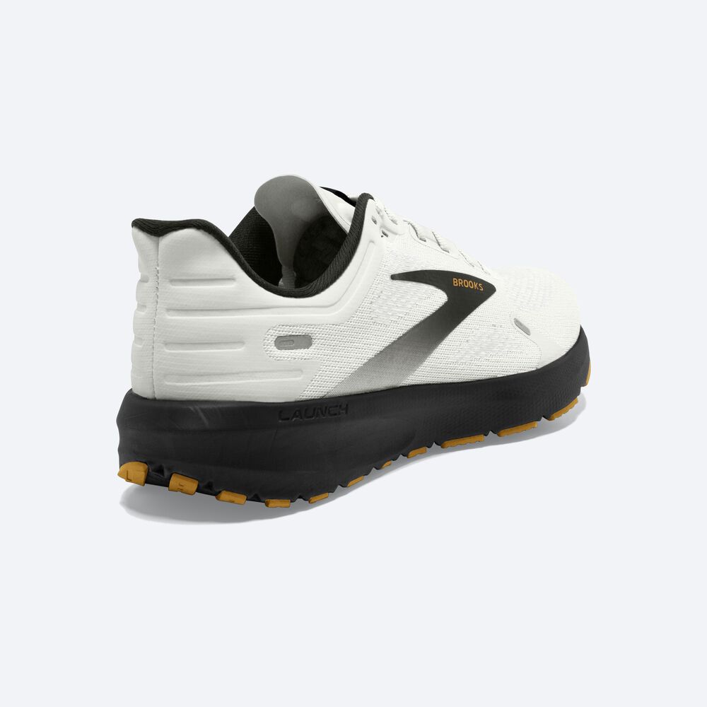 Zapatillas Running Brooks Launch 9 Hombre Blancas/Negras/Marrones | Ecuador-78236