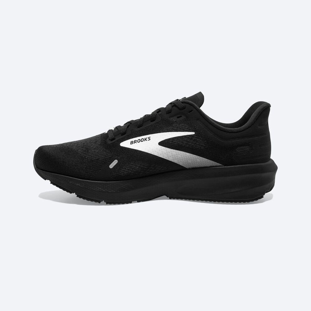 Zapatillas Running Brooks Launch 9 Hombre Negras/Blancas | Ecuador-98326