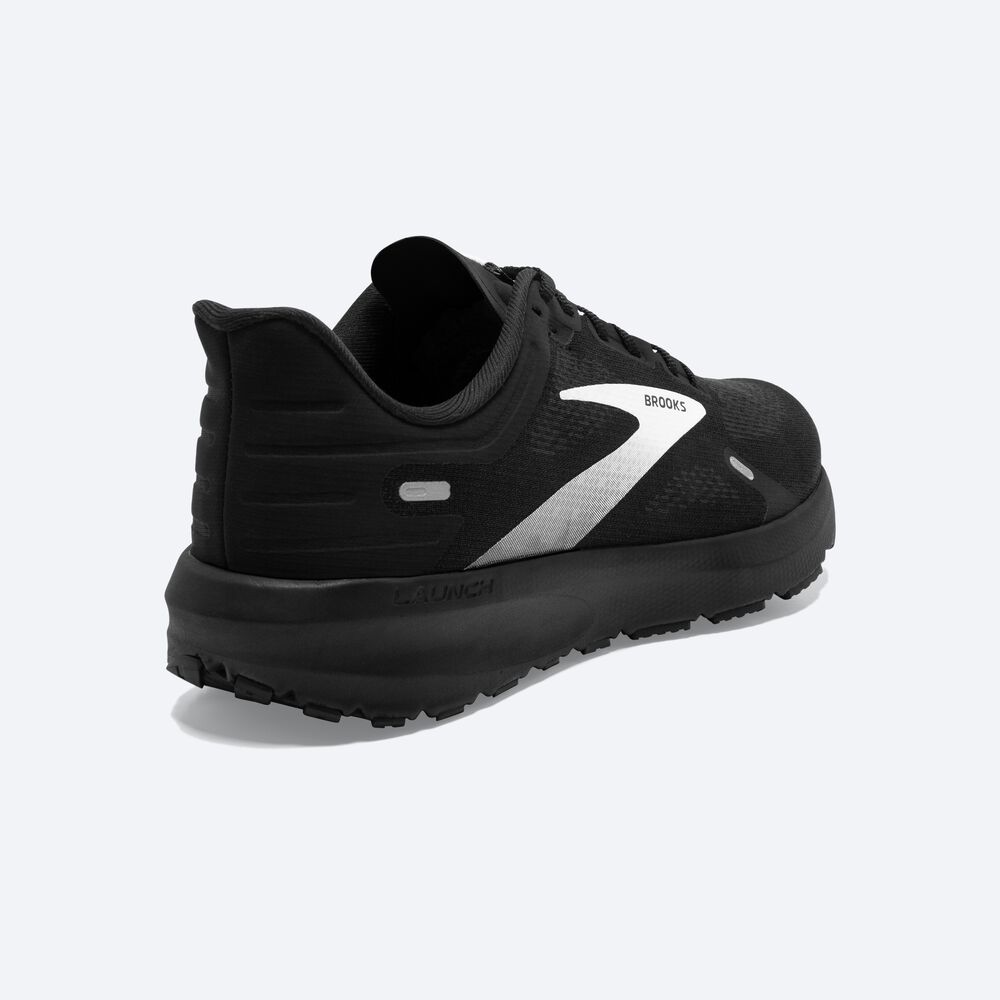 Zapatillas Running Brooks Launch 9 Hombre Negras/Blancas | Ecuador-98326