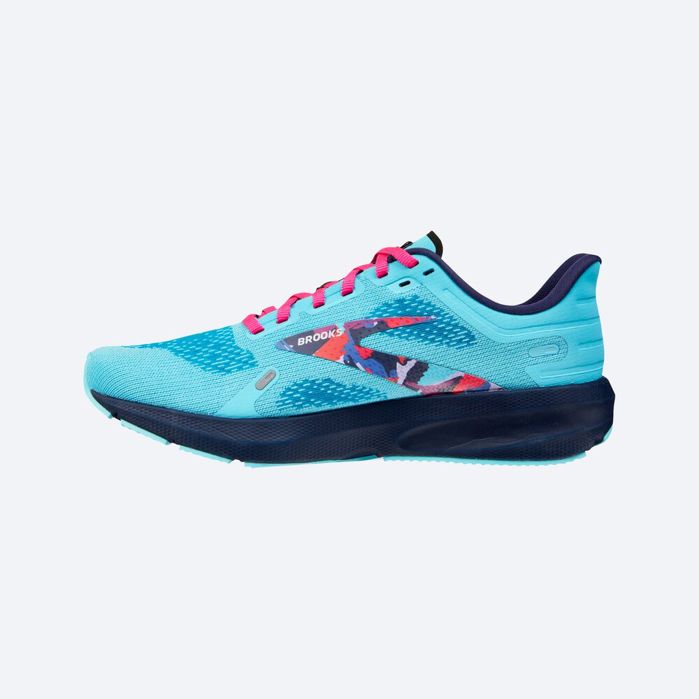 Zapatillas Running Brooks Launch 9 Mujer Azules/Rosas | Ecuador-21485