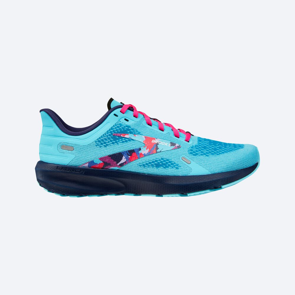 Zapatillas Running Brooks Launch 9 Mujer Azules/Rosas | Ecuador-21485