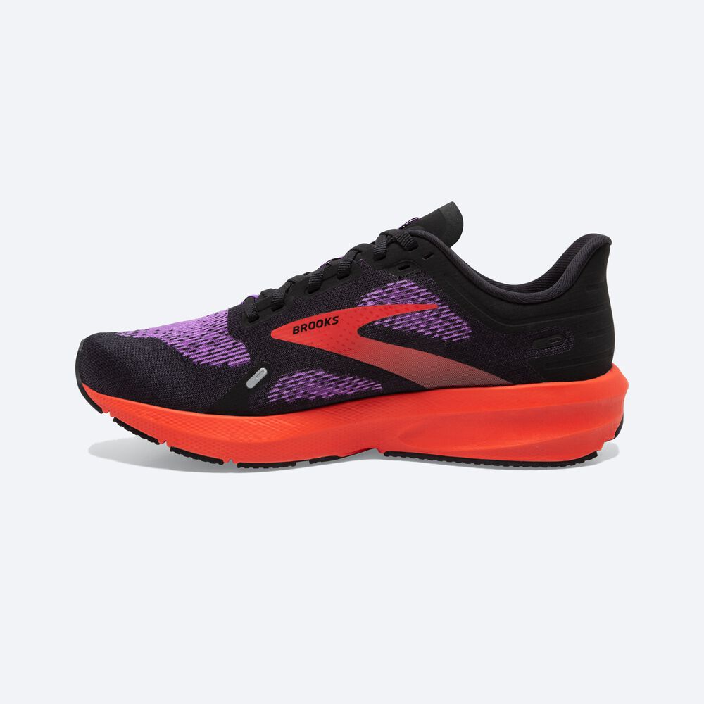 Zapatillas Running Brooks Launch 9 Mujer Negras/Flores | Ecuador-25163