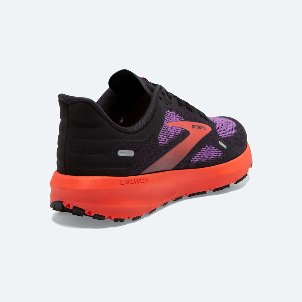 Zapatillas Running Brooks Launch 9 Mujer Negras/Flores | Ecuador-25163