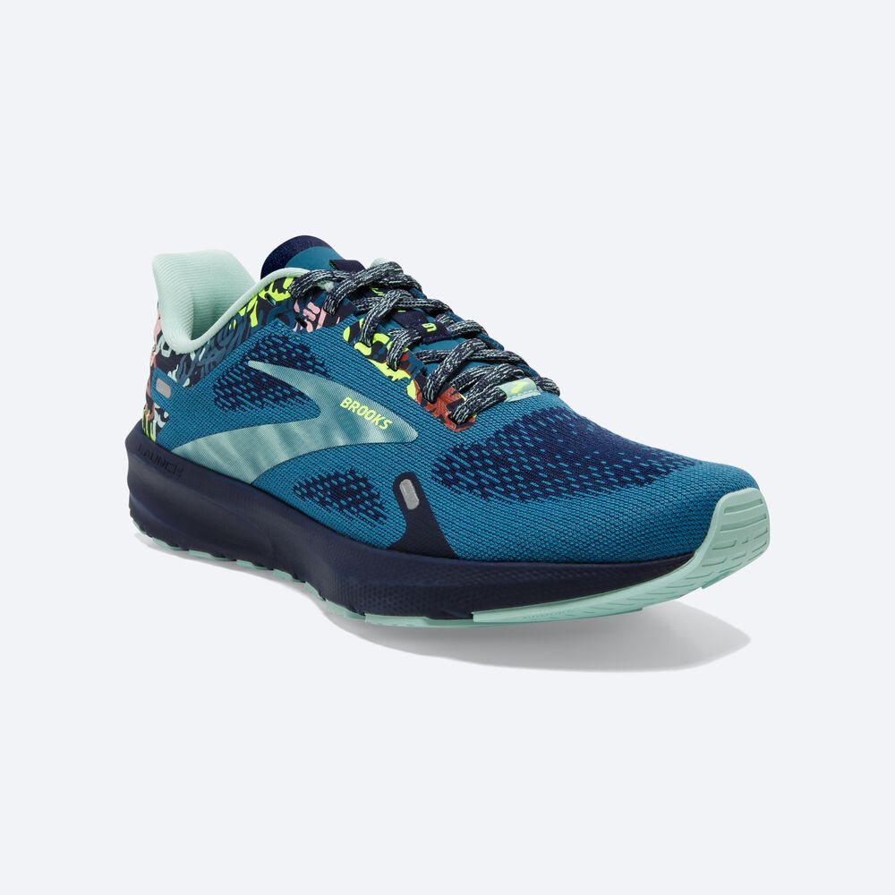 Zapatillas Running Brooks Launch 9 Mujer Azules Gris/Azul Marino | Ecuador-84659