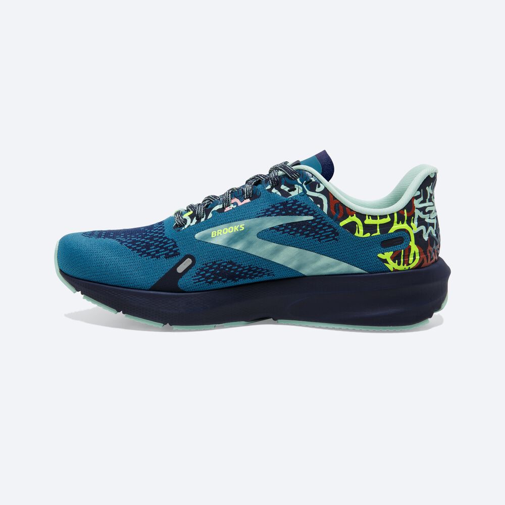 Zapatillas Running Brooks Launch 9 Mujer Azules Gris/Azul Marino | Ecuador-84659