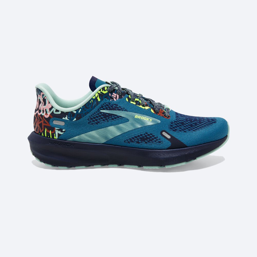 Zapatillas Running Brooks Launch 9 Mujer Azules Gris/Azul Marino | Ecuador-84659