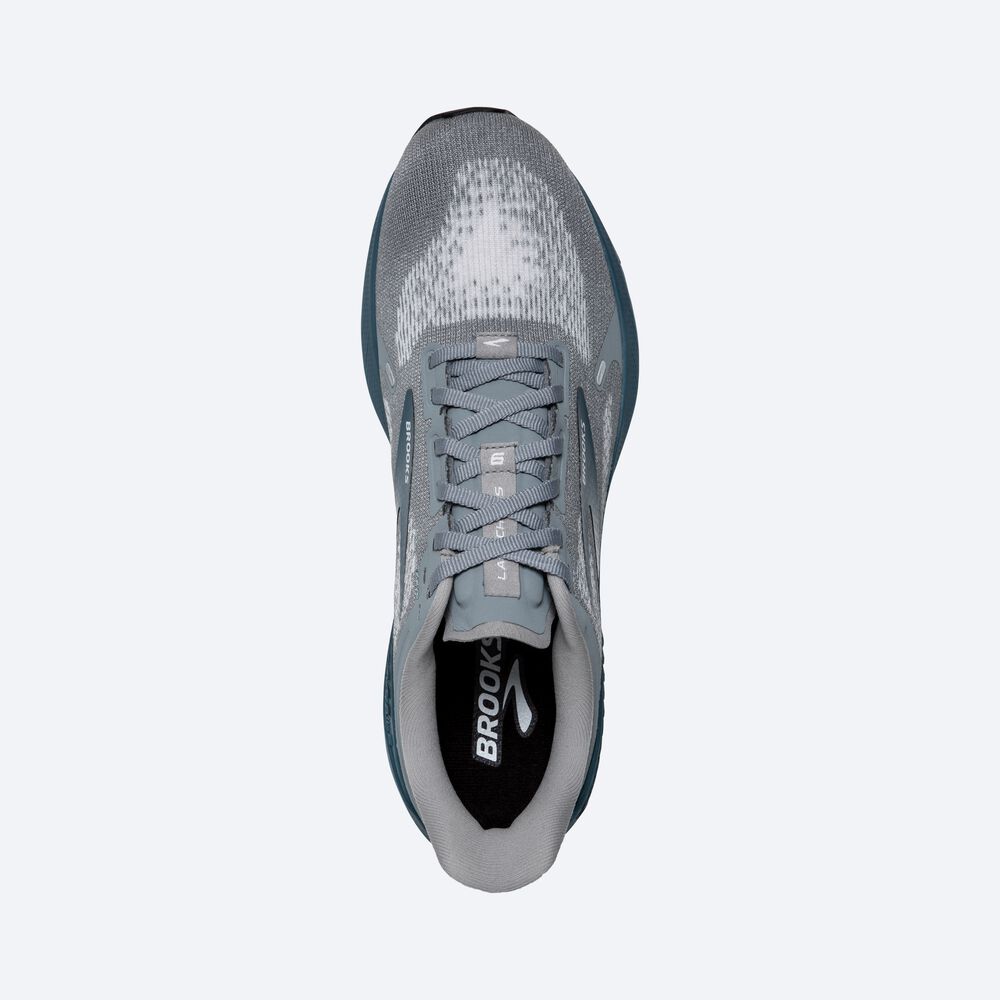 Zapatillas Running Brooks Launch GTS 9 Hombre Gris/Blancas | Ecuador-12504