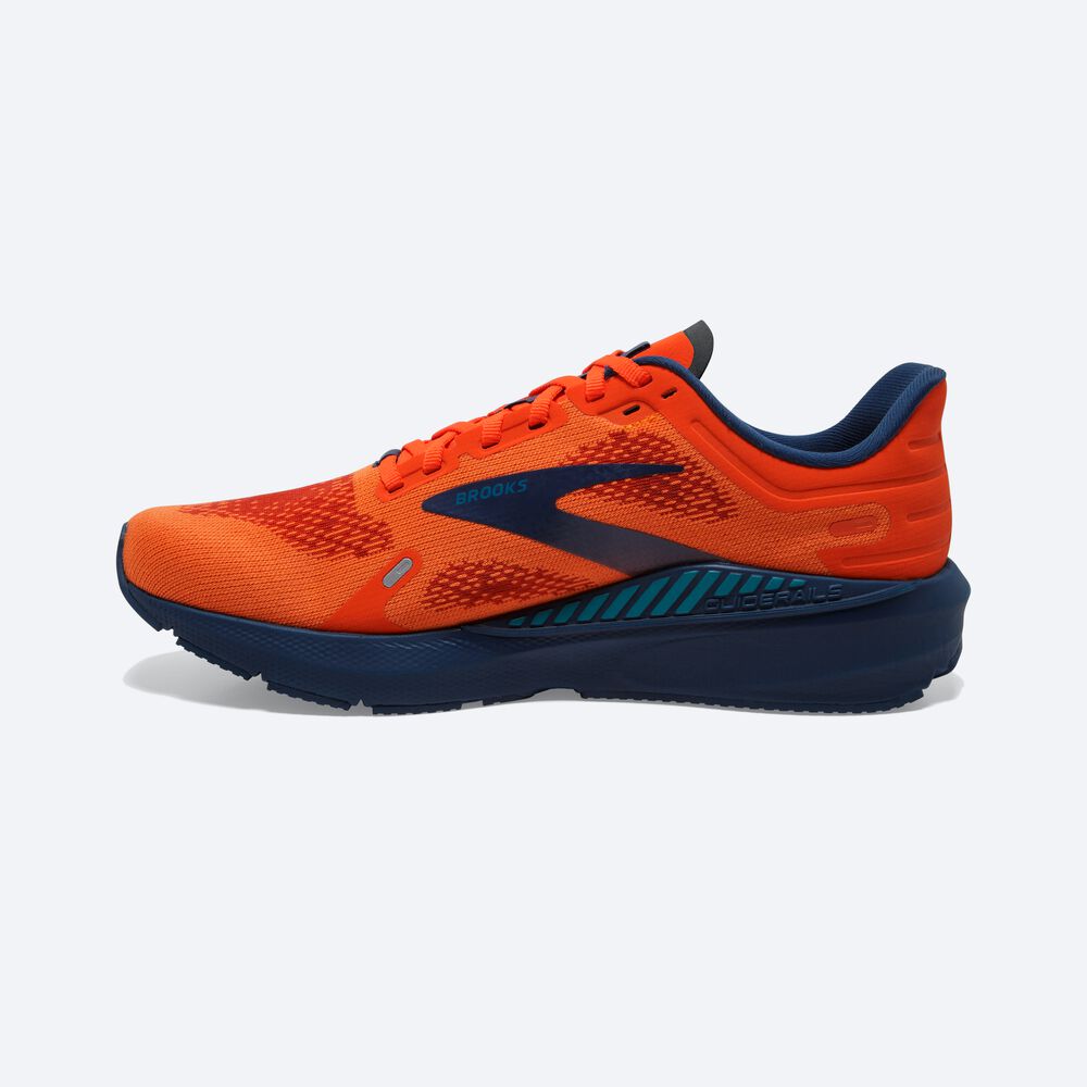 Zapatillas Running Brooks Launch GTS 9 Hombre Marrones/Turquesa | Ecuador-76983