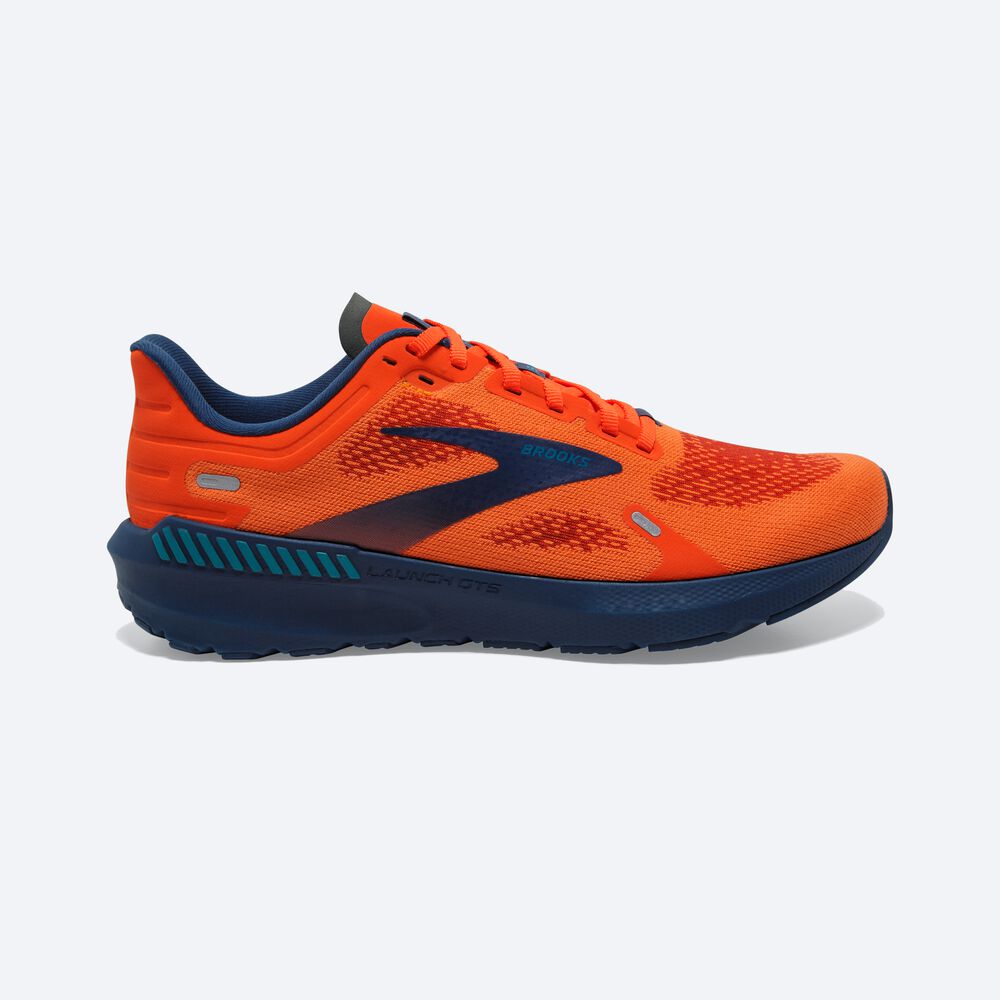 Zapatillas Running Brooks Launch GTS 9 Hombre Marrones/Turquesa | Ecuador-76983