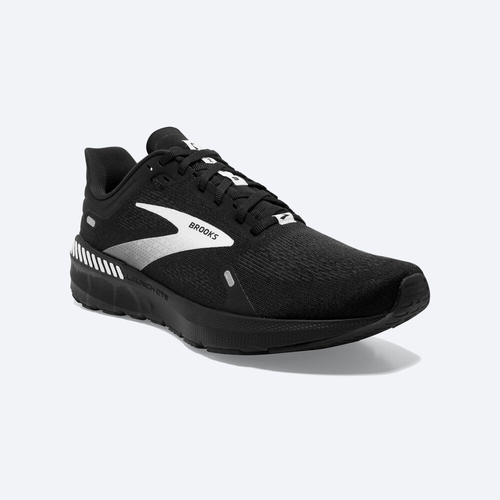 Zapatillas Running Brooks Launch GTS 9 Hombre Negras/Blancas | Ecuador-98514