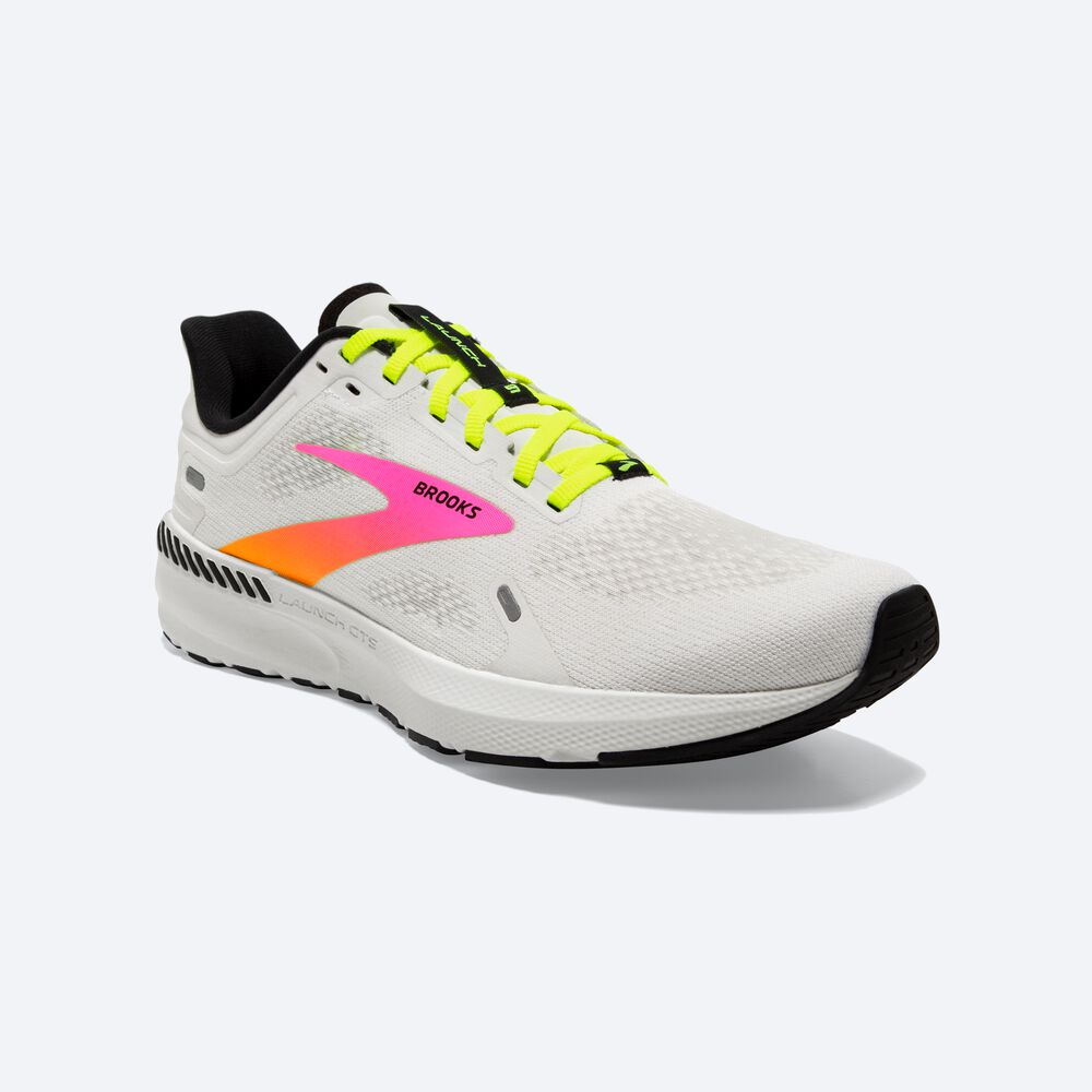 Zapatillas Running Brooks Launch GTS 9 Mujer Blancas/Rosas | Ecuador-35164