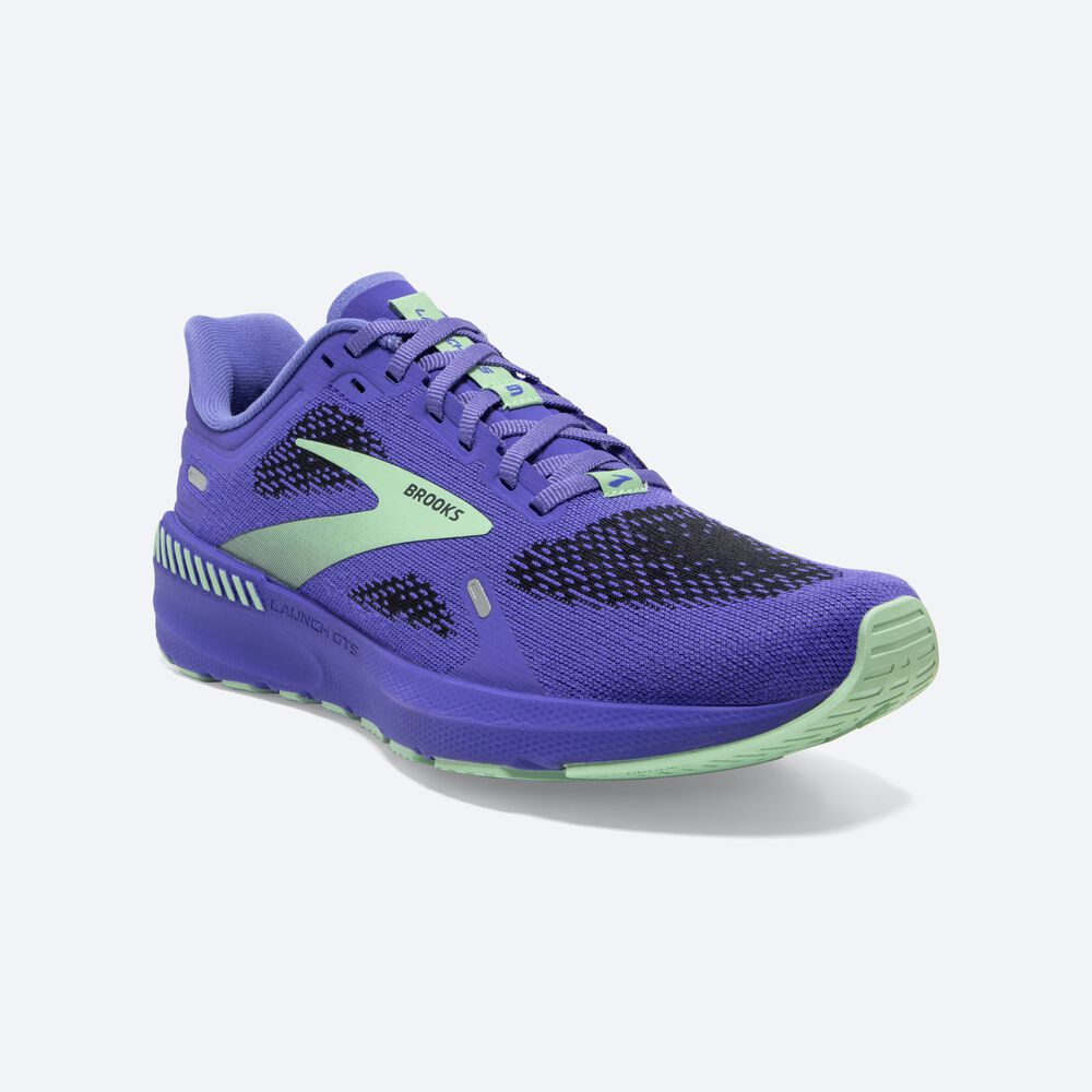 Zapatillas Running Brooks Launch GTS 9 Mujer Azules/Verde | Ecuador-80324