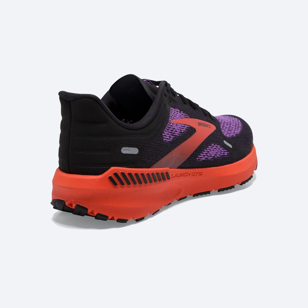 Zapatillas Running Brooks Launch GTS 9 Mujer Negras/Flores | Ecuador-87143