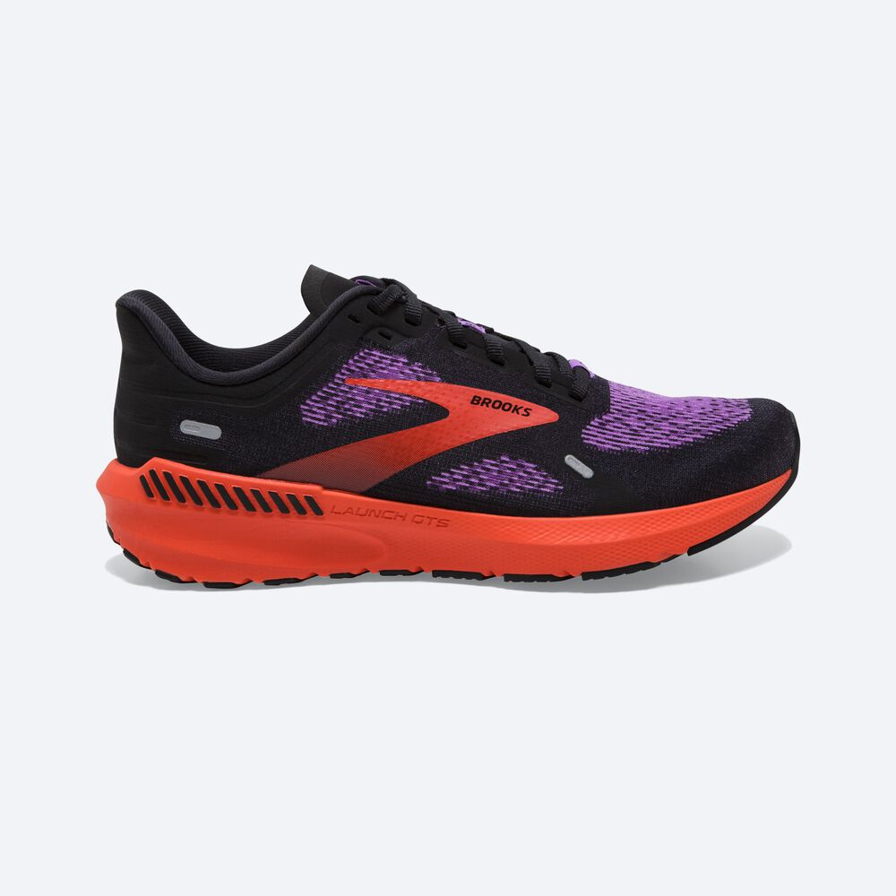 Zapatillas Running Brooks Launch GTS 9 Mujer Negras/Flores | Ecuador-87143