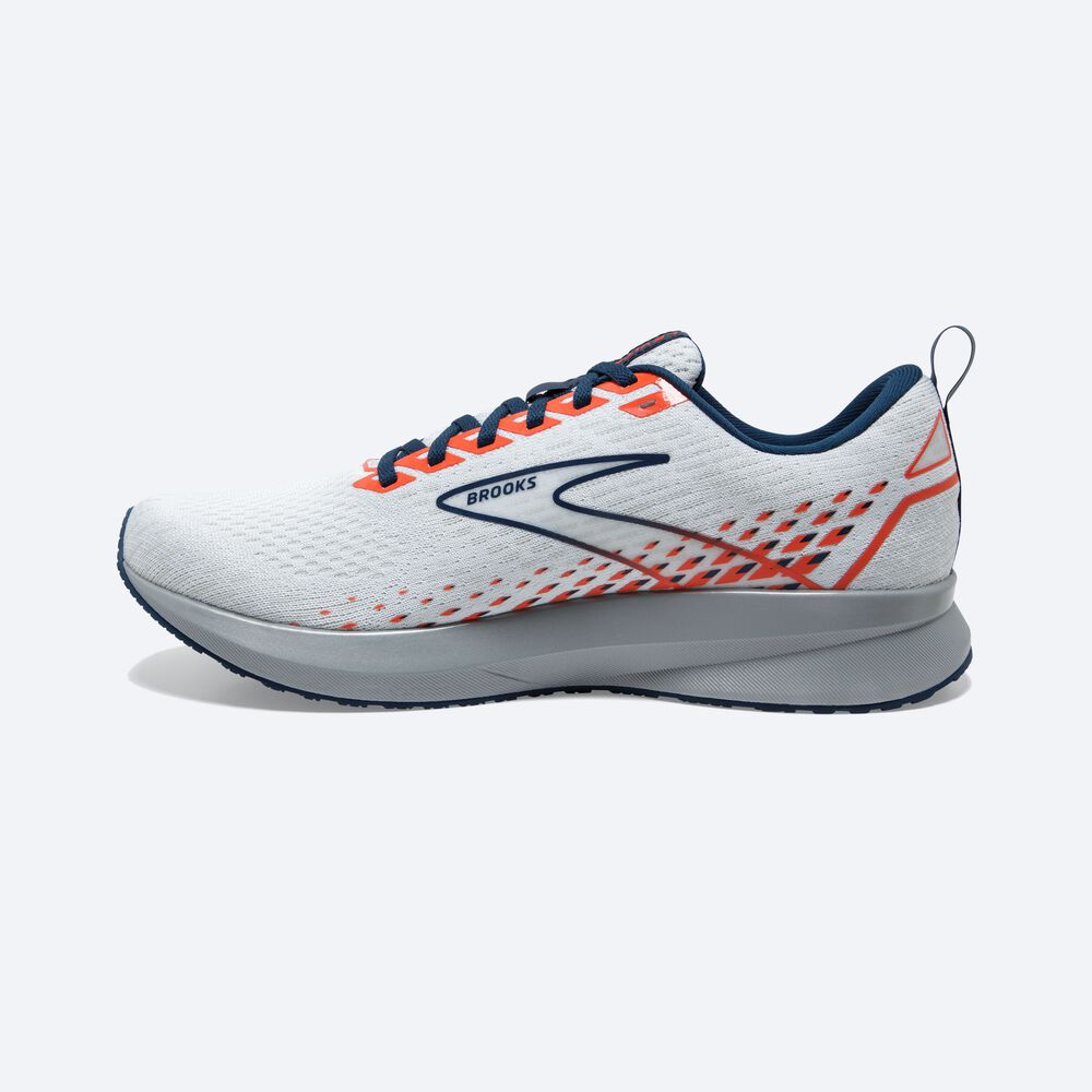 Zapatillas Running Brooks Levitate 5 Hombre Blancas/Marrones | Ecuador-43296