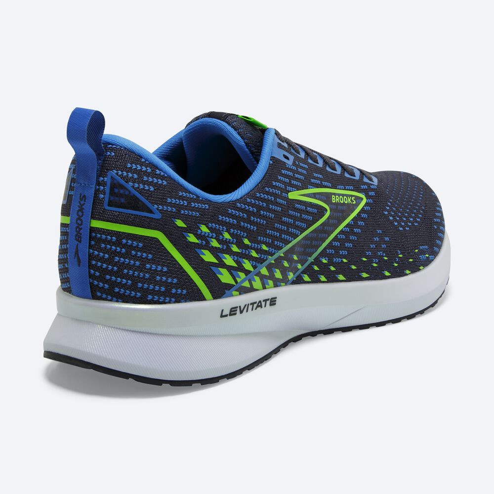 Zapatillas Running Brooks Levitate 5 Hombre Azules/Verde | Ecuador-67032