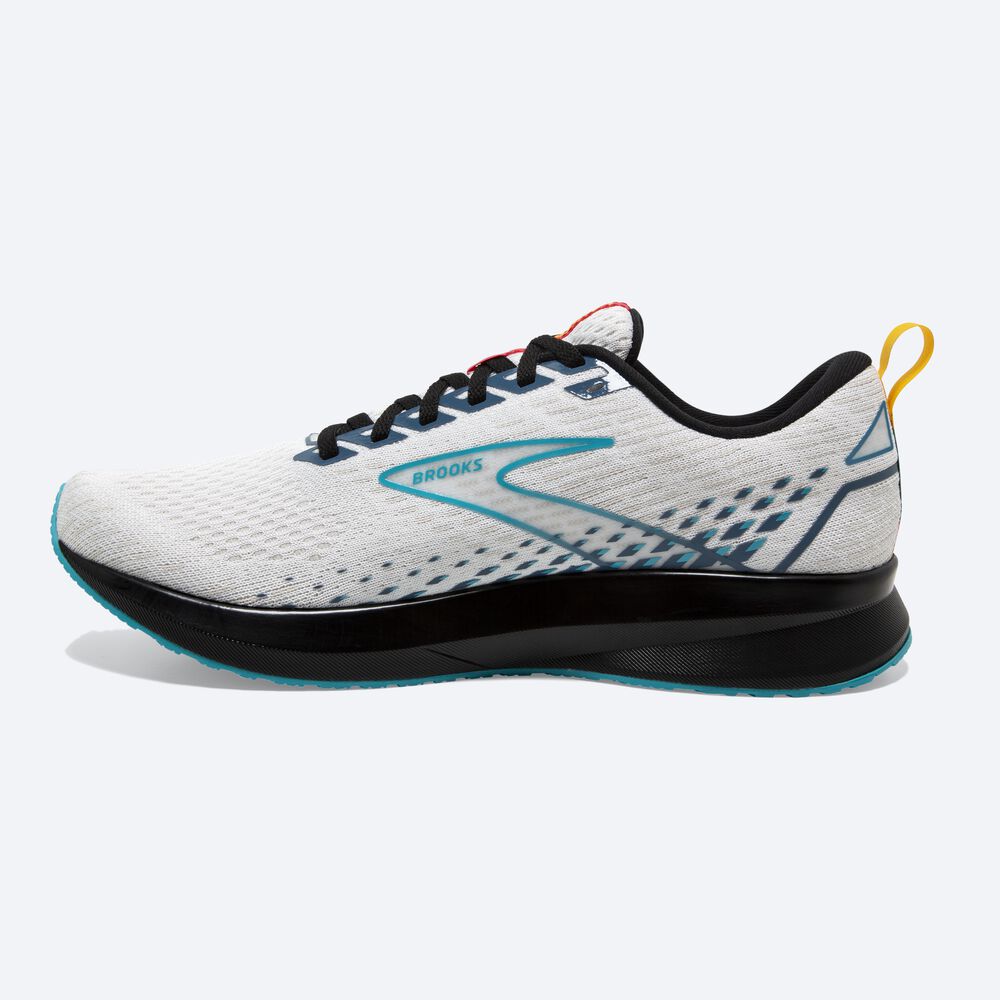 Zapatillas Running Brooks Levitate 5 Hombre Blancas/Azules/Negras | Ecuador-71490