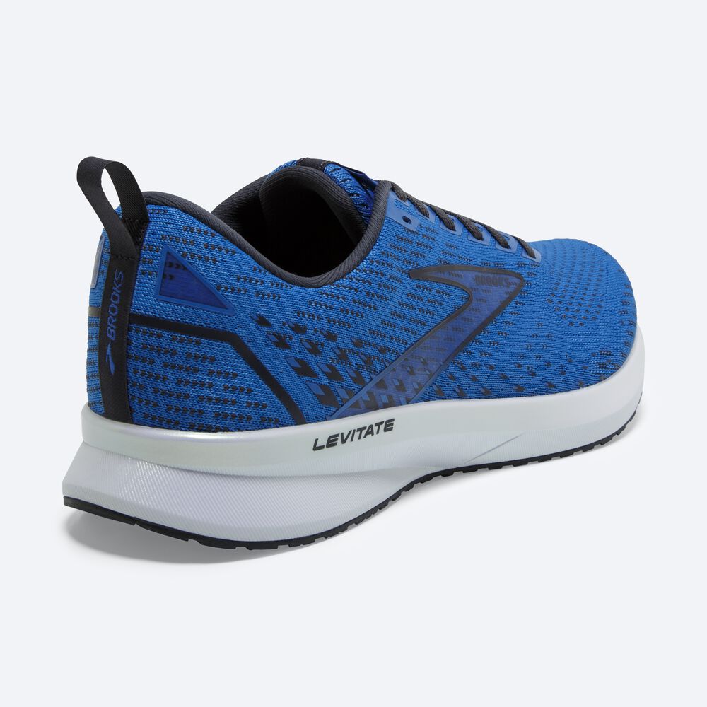 Zapatillas Running Brooks Levitate 5 Hombre Azules/Blancas | Ecuador-83072