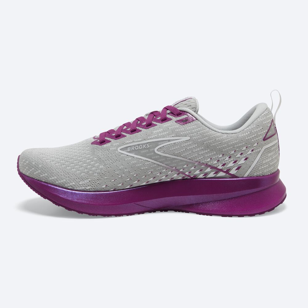 Zapatillas Running Brooks Levitate 5 Mujer Gris/Lavanda | Ecuador-06287