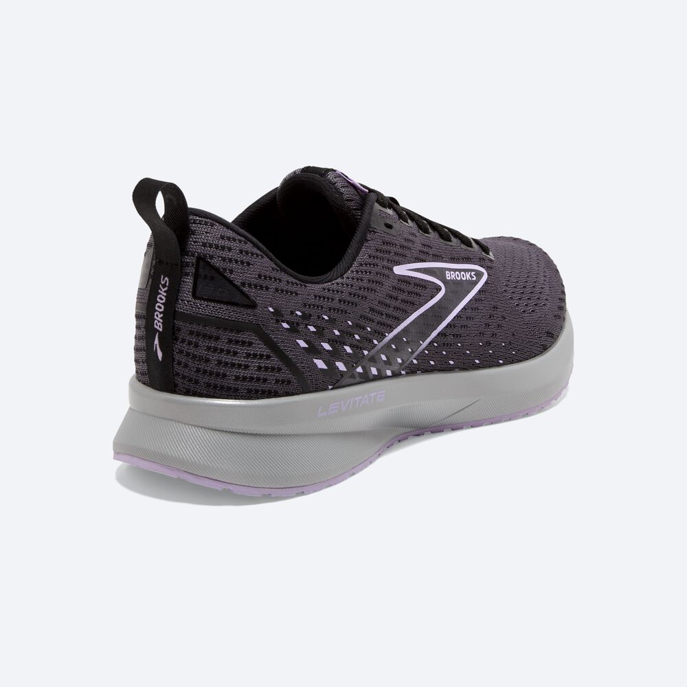 Zapatillas Running Brooks Levitate 5 Mujer Negras | Ecuador-61230