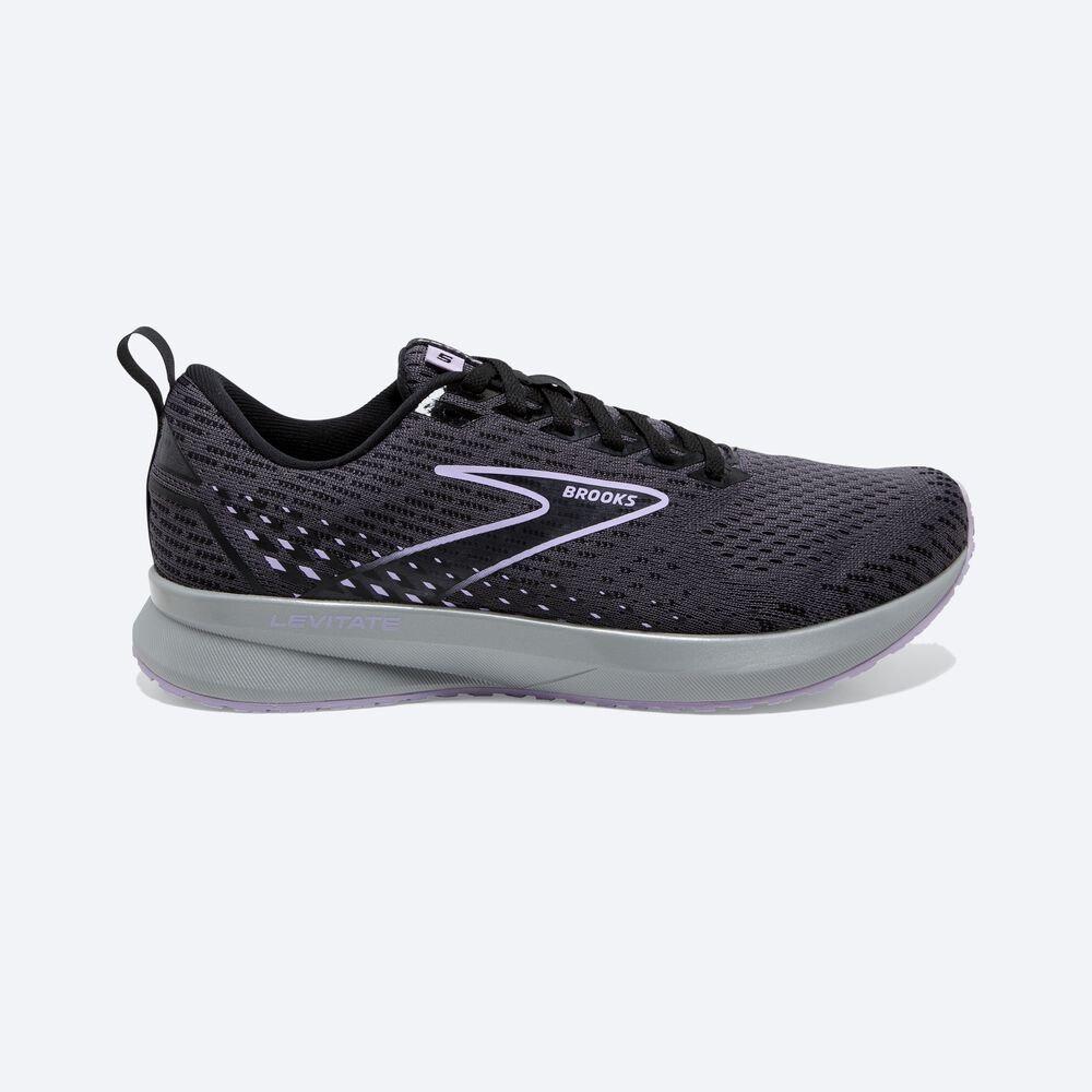 Zapatillas Running Brooks Levitate 5 Mujer Negras | Ecuador-61230