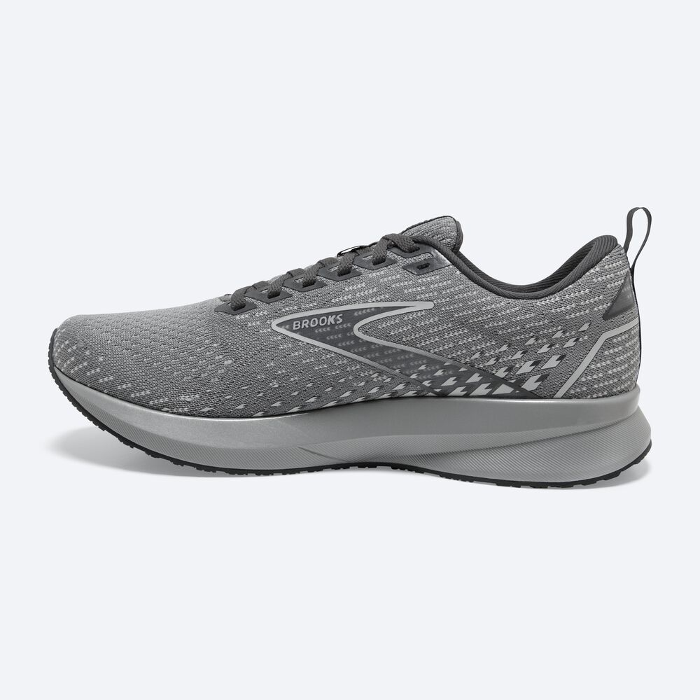 Zapatillas Running Brooks Levitate 5 Mujer Gris/Negras | Ecuador-85302