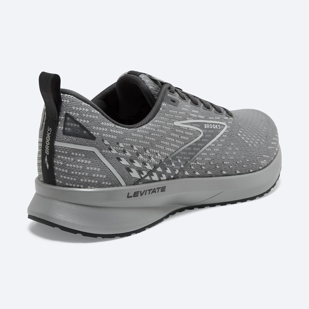 Zapatillas Running Brooks Levitate 5 Mujer Gris/Negras | Ecuador-85302