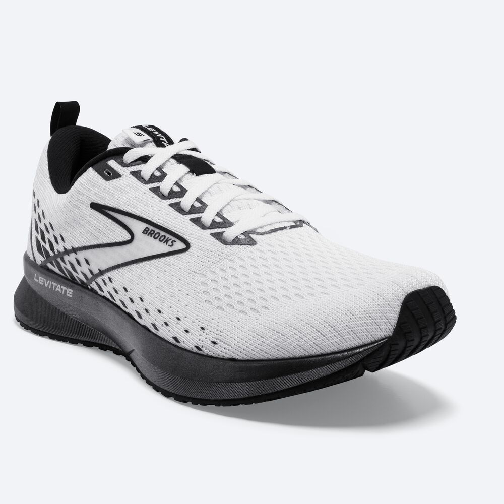 Zapatillas Running Brooks Levitate 5 Mujer Blancas/Negras | Ecuador-92538