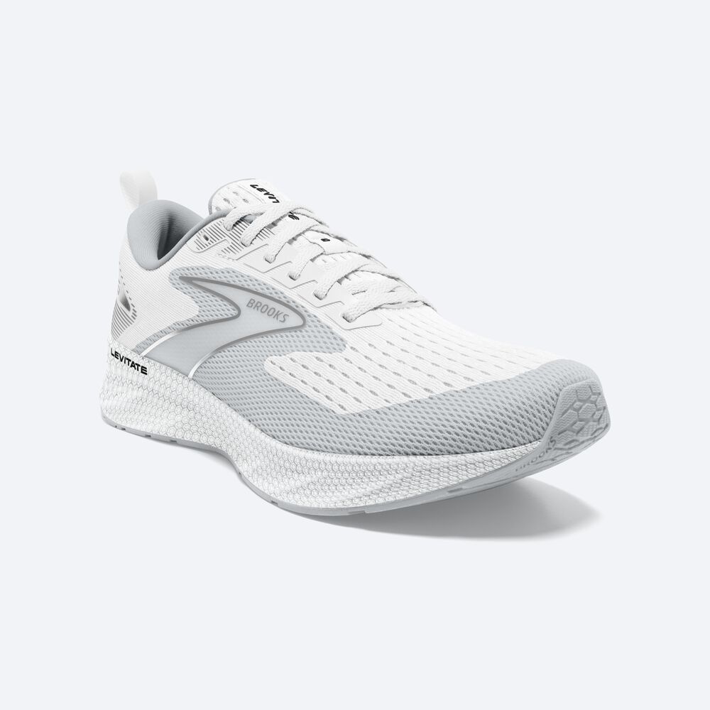 Zapatillas Running Brooks Levitate 6 Hombre Blancas | Ecuador-48015