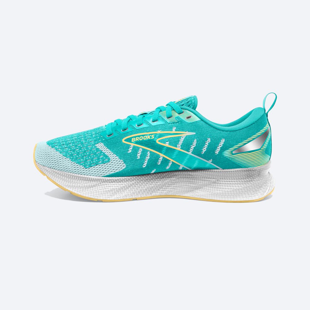 Zapatillas Running Brooks Levitate 6 Mujer Azules/Amarillo | Ecuador-50381